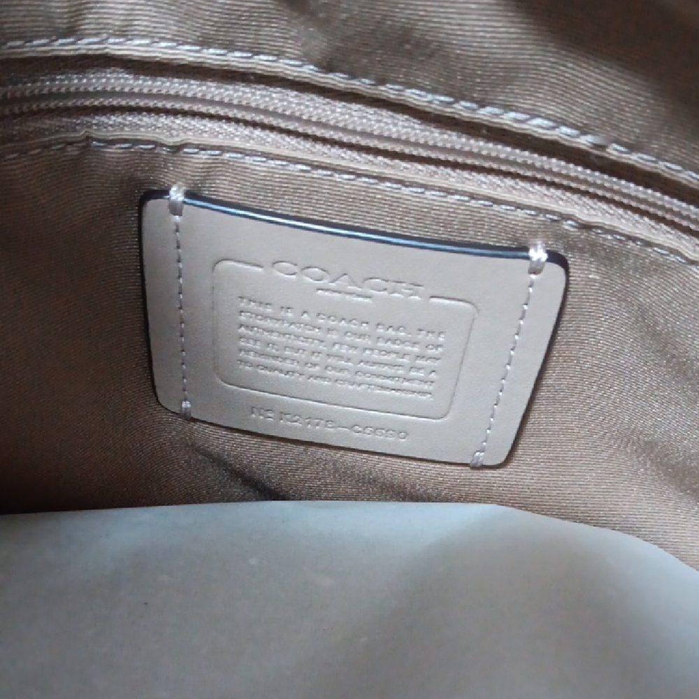 COACH KLEO Chalk Leather Tote with Gold Hardware - Picture 2 of 10